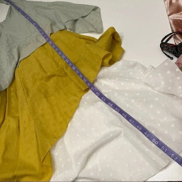 Anthropologie Love Binetti Emma color block tiered ruffle midi dress XS NWT - Picture 9 of 9